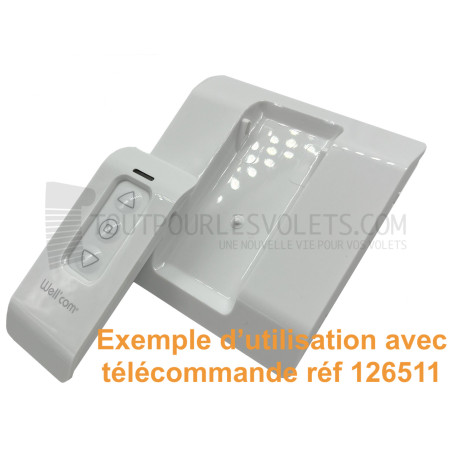 Support mural carré pour télécommande Franciaflex Well'com