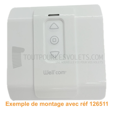 Support mural carré pour télécommande Franciaflex Well'com
