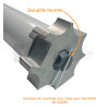Gaposa Filaire mécanique à manoeuvre de secours 80 Nm ø 60 mm