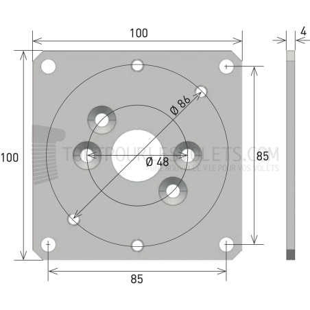 Pack de remplacement Moteur filaire à manoeuvre de secours toute marque pour grande porte de garage