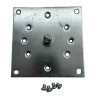 Plaque 100 x 100 avec téton diam. 12 pour roulement