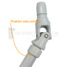 Anneau clippable Blanc pour fixation rapide de manivelle de volet roulant de ∅ 15 mm