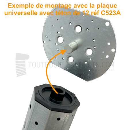 Embout court pour volet étroit