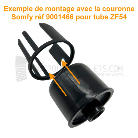 Embout court pour volet étroit