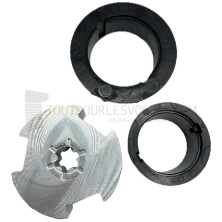 Adaptations pour moteur Becker diam. 50 et tube Deprat 89 mm rainuré