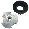 Adaptations pour moteur Becker diam. 50 et tube Deprat 89 mm rainuré