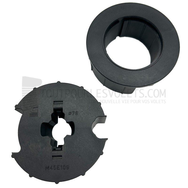 Adaptations moteur Geiger diam. 50 et tube rond à goutte diam. 78