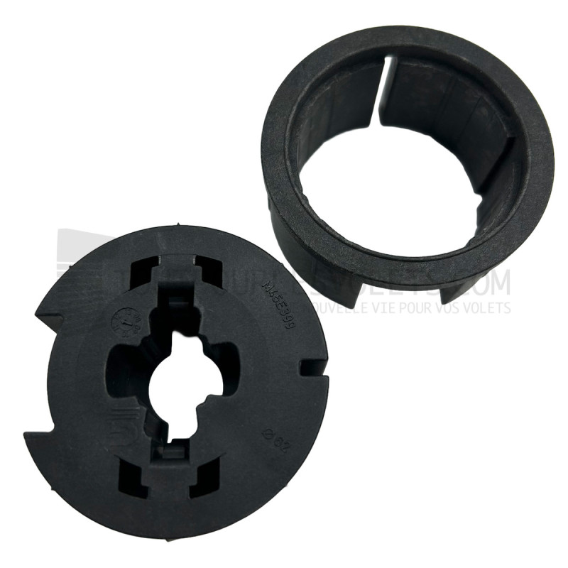 Adaptations moteur Geiger diam. 50 et tube rond rainuré Deprat 62