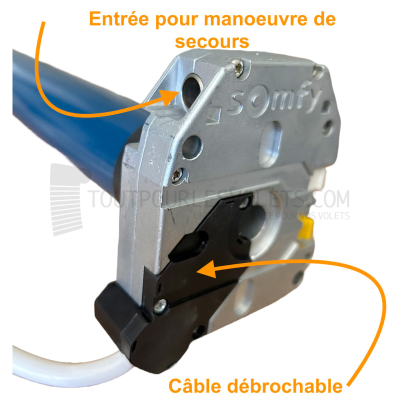 Somfy RDO 40/17 CSI LT50 - Manoeuvre de secours