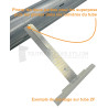 Attache tablier à clipper spécial moteurs - Ep. de lame 8 mm - Tube ZF