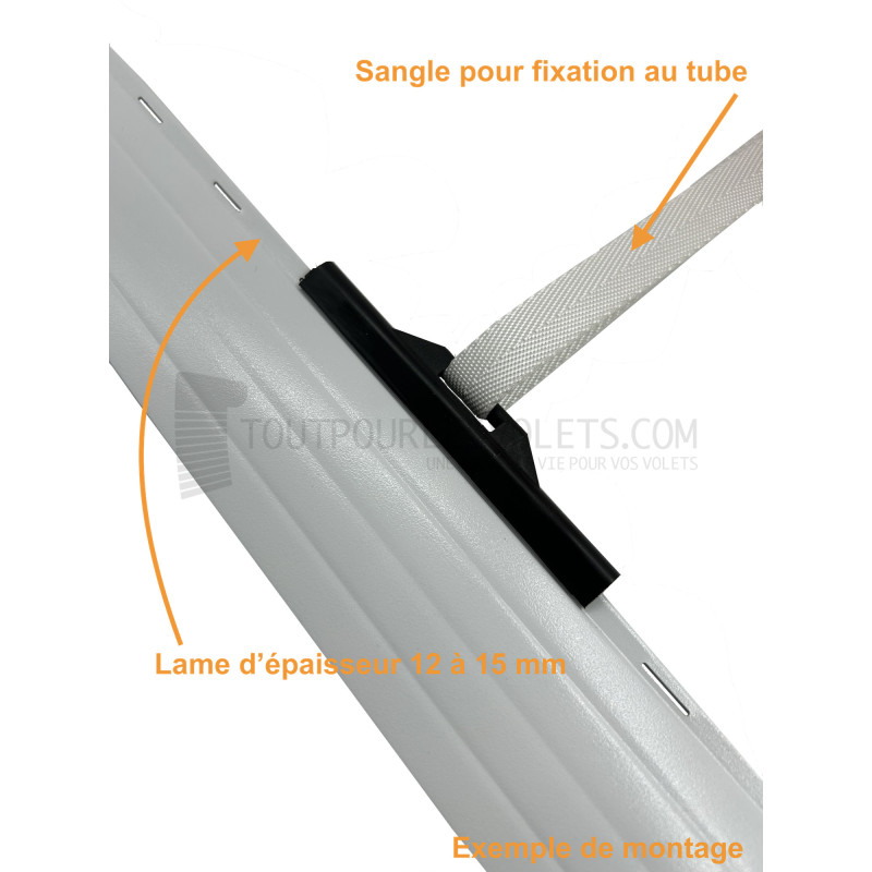 Sangle Ecru 15 mm x 1 mm (30 cm)