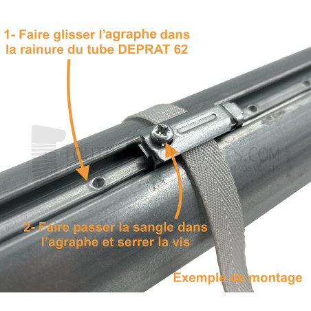 Sangle Ecru 15 mm x 1 mm (30 cm)