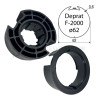 Adaptations moteur Nice série ERA diam. 45 et tube Deprat diam. 62 mm rainuré et tube Welser diam. 63 mm rainuré