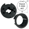 Adaptations moteur Geiger diam. 50 et tube rond rainuré Deprat 62