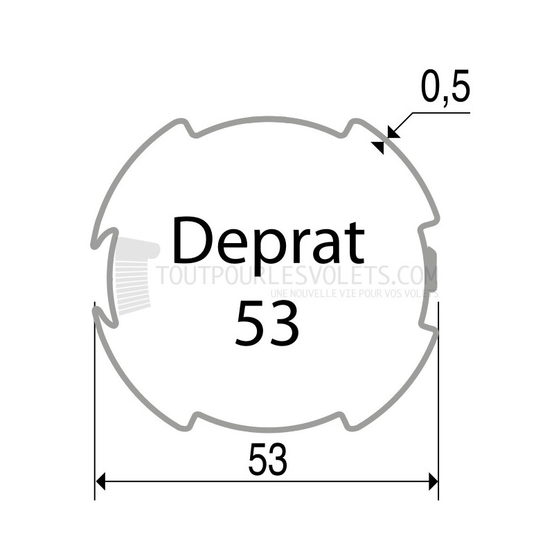 Adaptations moteur Becker diam. 50 et tube Deprat 53