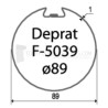 Adaptations pour moteur Becker diam. 50 et tube Deprat 89 mm rainuré