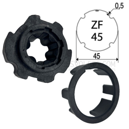 Adaptations pour moteur Becker diam. 40 et tube ZF45