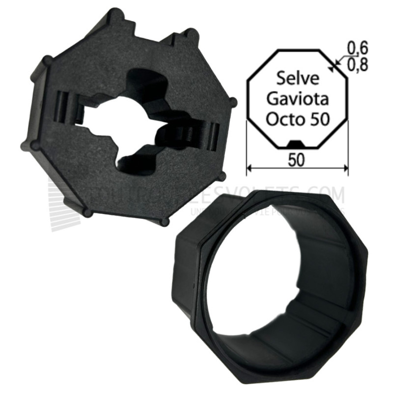 Adaptations moteur Geiger diam. 50 et tube Octo 50