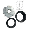Adaptations pour moteur Becker diam. 50 et tube ZF80