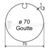 Adaptations moteur Geiger diam. 50 et tube rond à goutte diam. 70