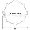 Adaptation moteur Geiger diam. 50 et tube Soprofen MVX-R50 diam. 55