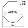 Rallonge pour tube Octo 60 - L500