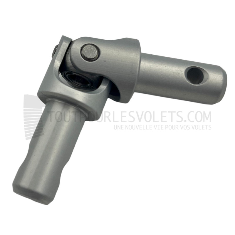 Genouillère acier Rond ø 10 mâle / Rond ø 10 mâle - Gris alu