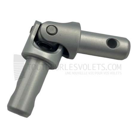 Genouillère acier Rond ø 10 mâle / Rond ø 10 mâle - Gris alu