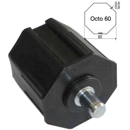 Embout pour Octo 60, Téton acier Diam. 12