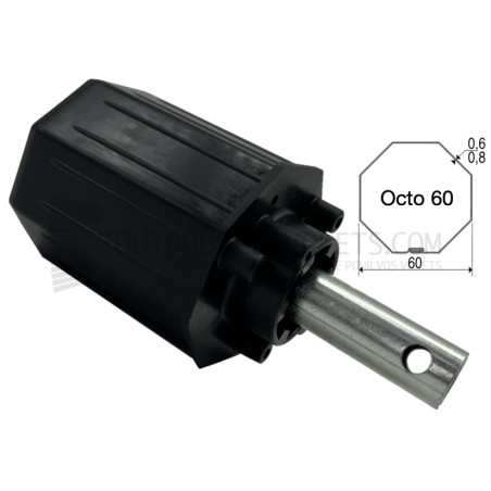 Embout pour octo 60, Tube diam. 16 et crabot ZF diam. 28