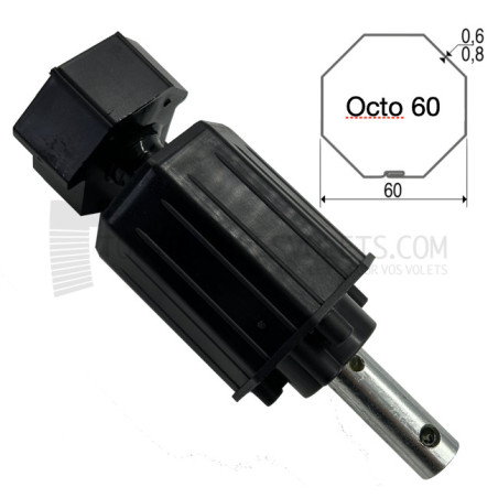 Embout pour octo 60, Tube diam. 16 et crabot ZF diam. 28, L100