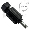 Embout pour octo 60, Tube diam. 16 et crabot ZF diam. 28, L100
