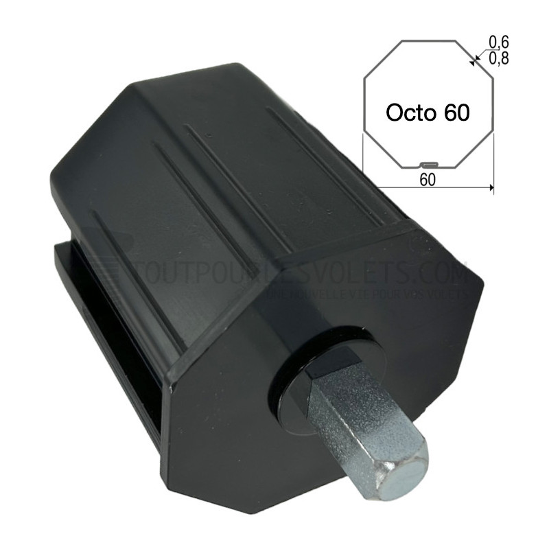 Embout pour Octo 60, téton carré de 10 mm mâle