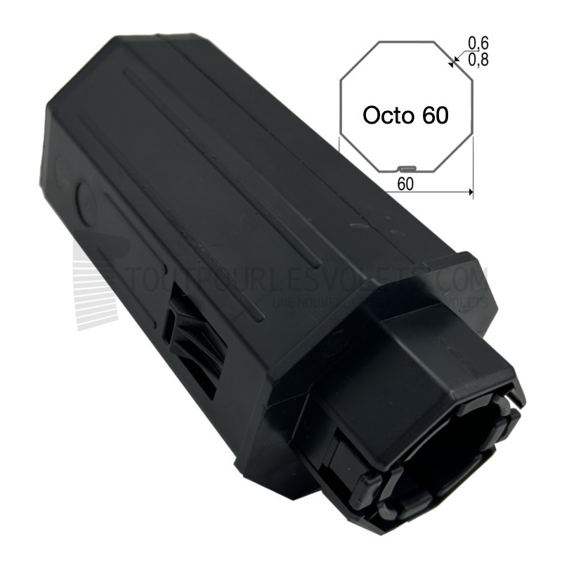 Embout pour Octo 60, pour roulement diam. 28 et poulie clipable Simu