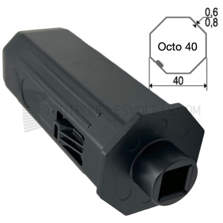 Embout pour Octo 40, pour carré de 10 mm, Nez diam. 18