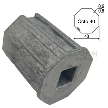 Embout pour Octo 40, pour carré de 13 mm