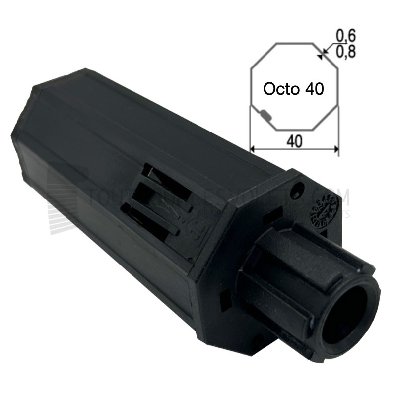 Embout pour Octo 40, crabot 22 type Deprat, 6p10