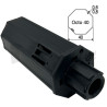 Embout pour Octo 40, crabot 22 type Deprat, 6p10