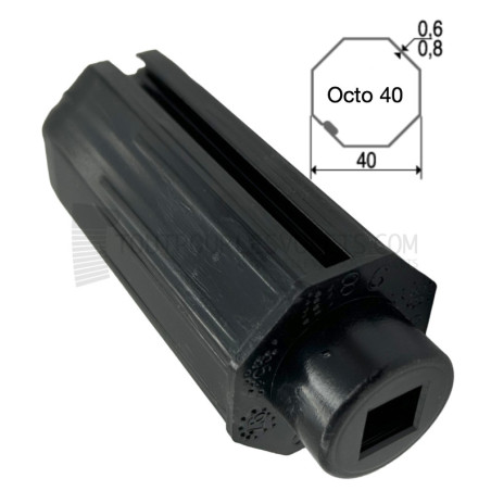 Embout pour Octo 40, pour carré de 10 mm, Nez diam. 26
