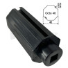 Embout pour Octo 40, pour carré de 10 mm, Nez diam. 26