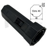 Embout pour Octo 40, pour roulement diam. 28 et poulie clipable Simu