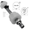 Embout télescopique pour tubes Octo 60 ou Deprat 62, Tube rond diam. 16, L220