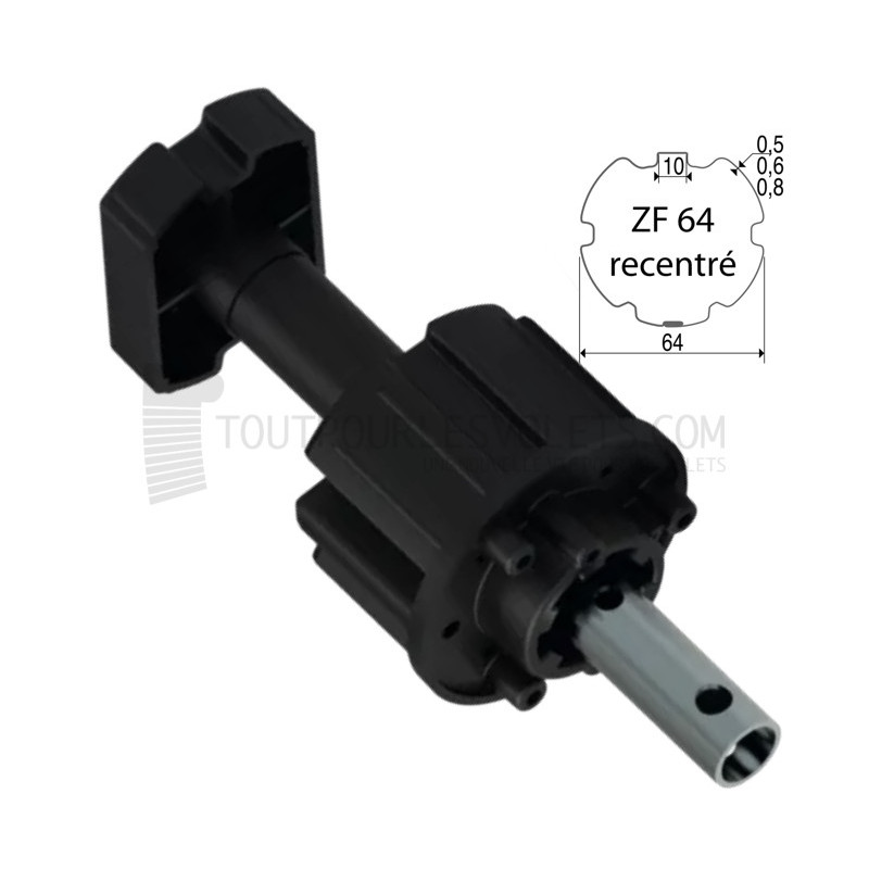 Embout pour ZF64, Tube diam. 16 et crabot ZF diam. 27, L100