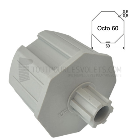 Embout pour octo 60, crabot 20 type Soprofen, alésage 12