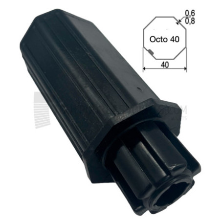 Embout pour octo 40, crabot 27 type ZF, Carré 10