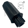 Embout pour octo 40, crabot 27 type ZF, Carré 10