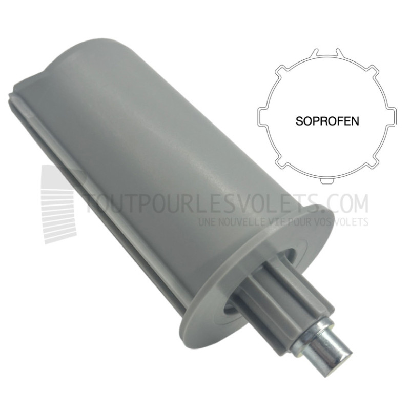 Embout pour tube Soprofen AX50, crabot 20 et téton de 10