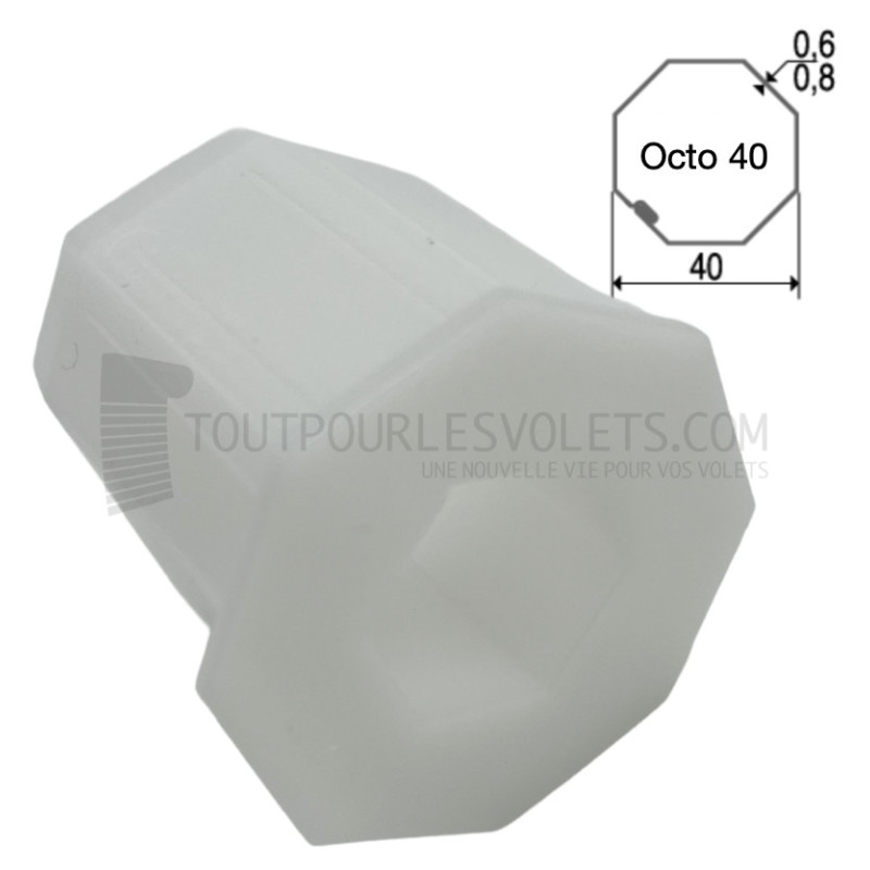 Embout tube Octo 40, pour treuil ref. 201101