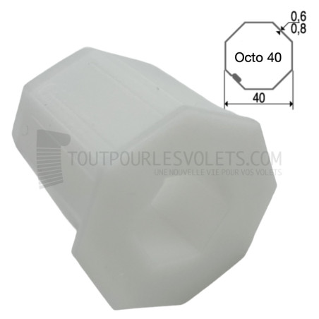 Embout tube Octo 40, pour treuil ref. 201101