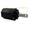 Embout pour octo 60, Tube diam. 16 et crabot ZF diam. 28